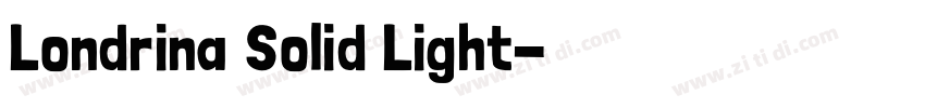 Londrina Solid Light字体转换